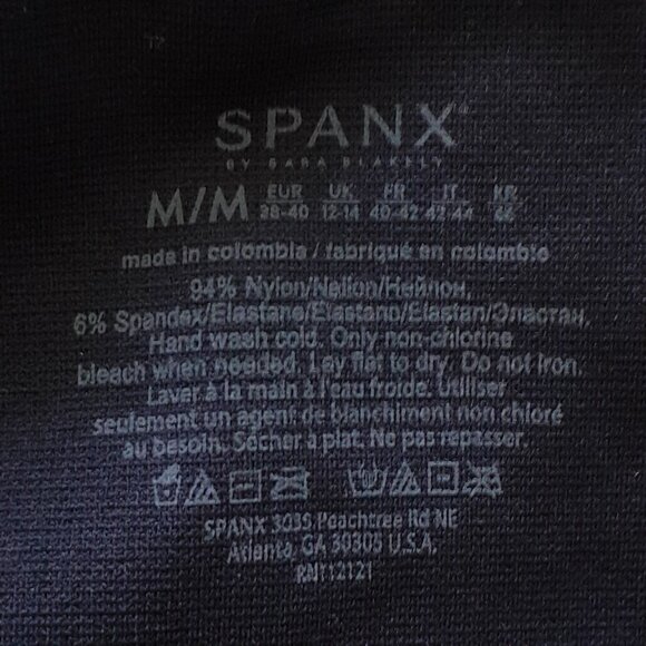 Set of 2 Spanx Look At Me Now Seamless Leggings Black Blue Size M - Picture 13 of 14